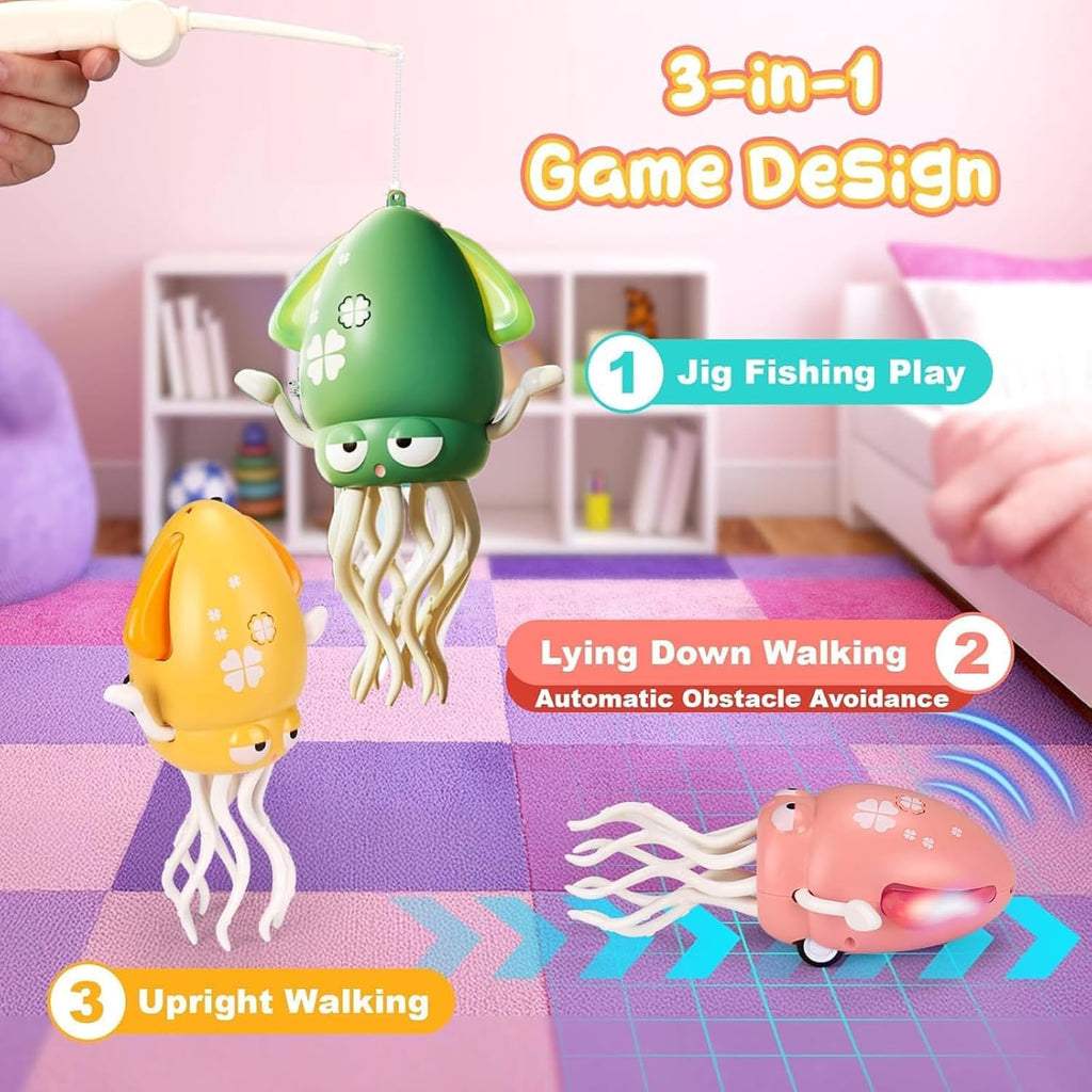 Calamar Bailarin con luces y música