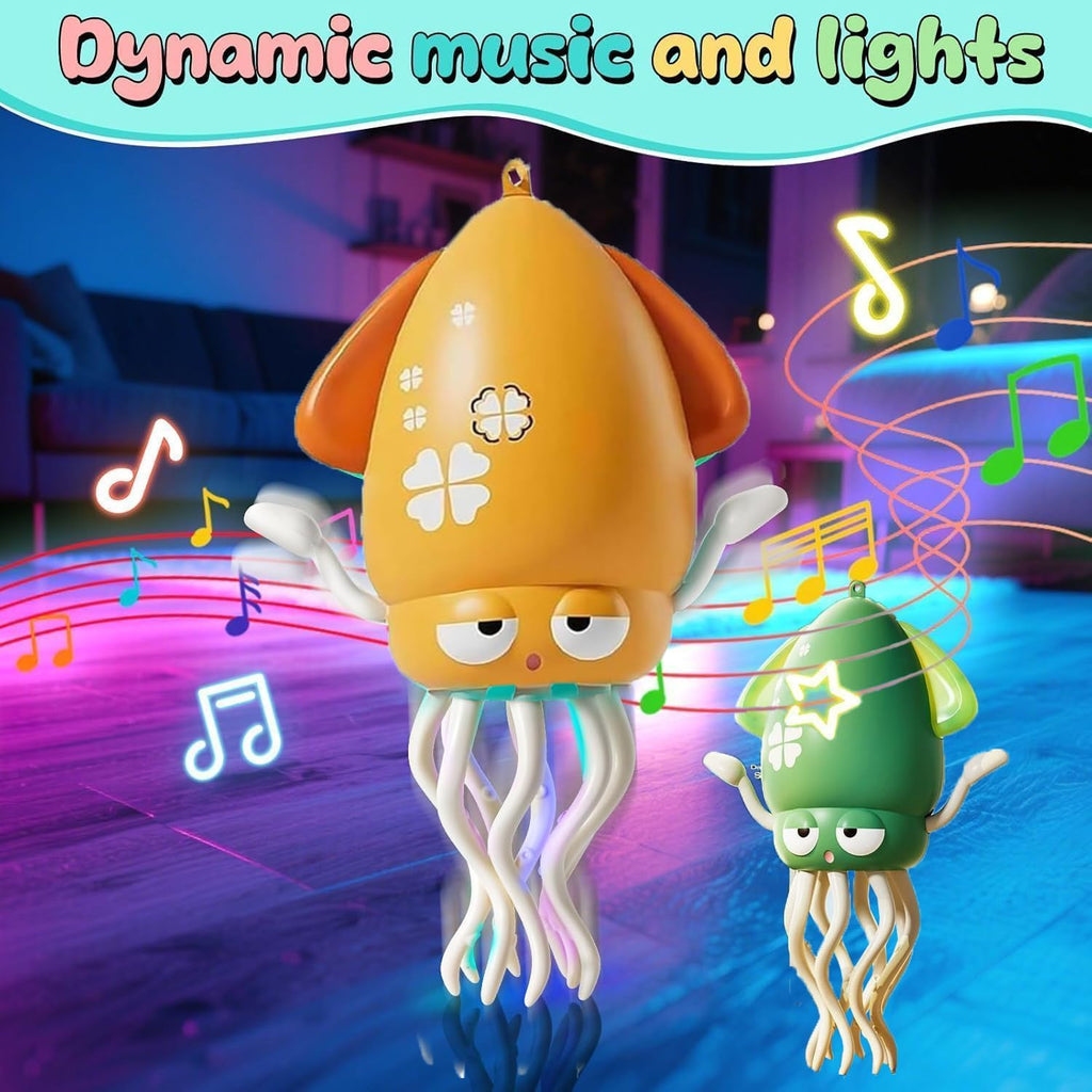 Calamar Bailarin con luces y música