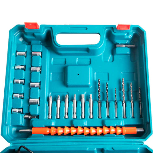 Taladro Inalámbrico 110V 2 en 1 C/ Destornillador + Maletín y Cargador